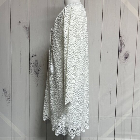 Lilly Pulitzer Sea Isle Dress Women’s M Resort White Lace-Up EUC - Picture 3 of 11